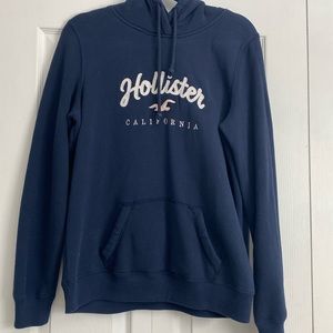 Navy blue Hollister hoodie
